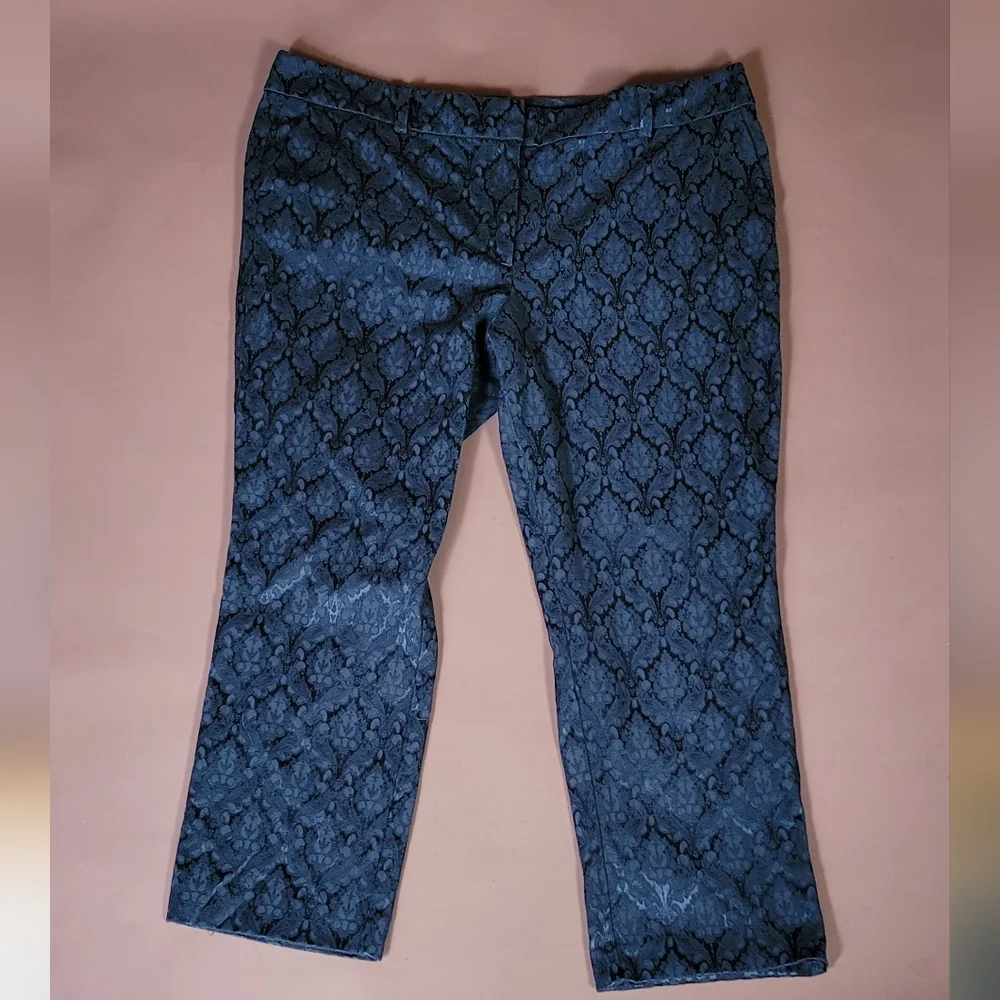 LOFT Dark Textured Trousers